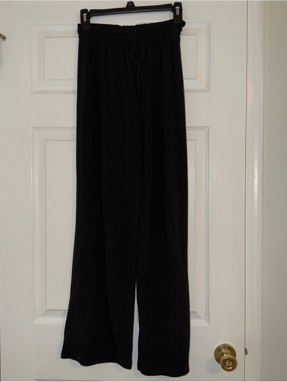 Aritzia Black Wide-Leg Drawstring Pants